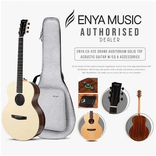 Đàn Guitar Acoustic Enya EA X2 EQ (Chính Hãng Full Box) 